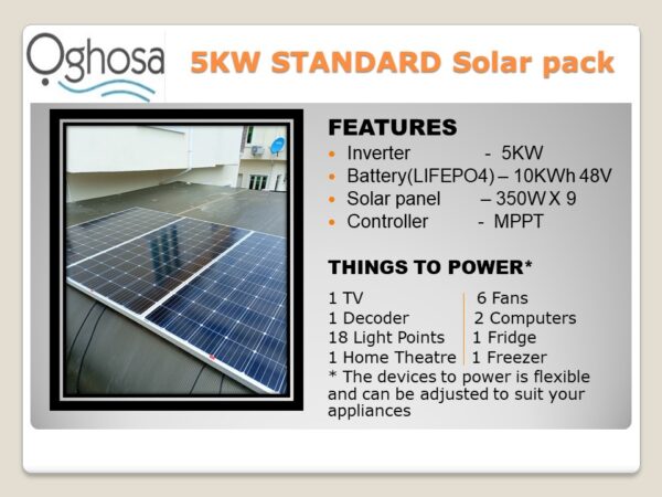 5kw Standard Solar Pack